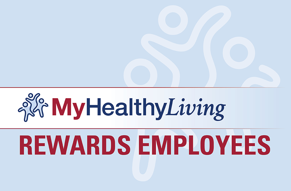MyHealthyLiving  rewards employee graphic